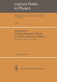 Enlarge image Cover: Application of High Magnetic Fields in Semiconductor Physics - Springer