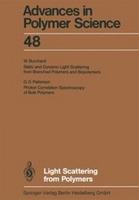 Enlarge image Cover: Light Scattering from Polymers - Springer