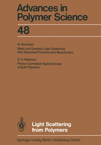 Enlarge image Cover: Light Scattering from Polymers - Springer