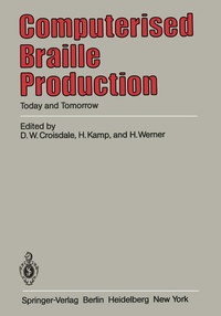 Enlarge image Cover: Computerised Braille Production - Springer