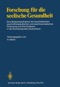 Abbildung von: Forschung für die seelische Gesundheit - Springer