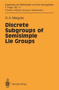 Abbildung von: Discrete Subgroups of Semisimple Lie Groups - Springer