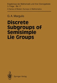 Abbildung von: Discrete Subgroups of Semisimple Lie Groups - Springer