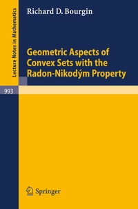 Abbildung von: Geometric Aspects of Convex Sets with the Radon-Nikodym Property - Springer