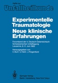 Cover: Experimentelle Traumatologie Neue klinische Erfahrungen - Springer