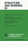 Cover: Inorganic Elements in Biochemistry - Springer