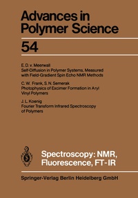 Enlarge image Cover: Spectroscopy: NMR, Fluorescence, FT-IR - Springer