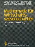 Cover: Mathematik f&uuml;r Wirtschaftswissenschaftler - Springer