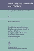 Cover: Der Einflu&szlig; verschiedener Stichprobencharakteristika auf die Effizienz der parametrischen und nichtparametrischen varianzanalyse - Springer