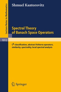Abbildung von: Spectral Theory of Banach Space Operators - Springer