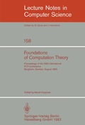 Cover: Foundations of Computation Theory - Springer