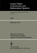 Cover: Notes on Economic Time Series Analysis: System Theoretic Perspectives - Springer