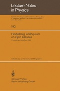 Cover: Heidelberg Colloquium on Spin Glasses - Springer