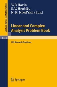 Abbildung von: Linear und Complex Analysis Problem Book - Springer