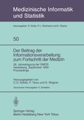 Cover: Der Beitrag der Informationsverarbeitung zum Fortschritt der Medizin - Springer