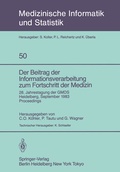 Cover: Der Beitrag der Informationsverarbeitung zum Fortschritt der Medizin - Springer