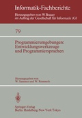 Cover: Programmierumgebungen: Entwicklungswerkzeuge und Programmiersprachen - Springer