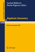 Cover: Algebraic Geometry - Springer