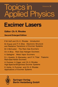 Enlarge image Cover: Excimer Lasers - Springer