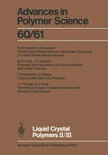 Cover: Liquid Crystal Polymers II/III - Springer