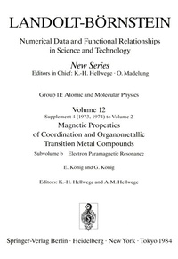 Abbildung von: Electron Paramagnetic Resonance / Paramagnetische Elektronenresonanz - Springer