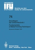 Cover: Grundlagen der Umformtechnik - Stand und Entwicklungstrends / Fundamentals of Metal Forming Technique-State and Trends - Springer