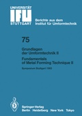 Cover: Grundlagen der Umformtechnik - Stand und Entwicklungstrends / Fundamentals of Metal Forming Technique - State and Trends - Springer