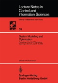 Cover: System Modelling and Optimization - Springer