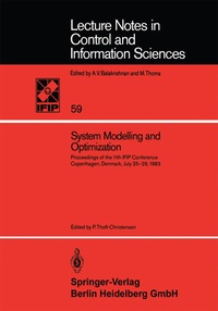 Enlarge image Cover: System Modelling and Optimization - Springer