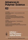 Cover: Initiators - Poly-Reactions - Optical Activity - Springer