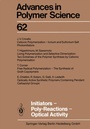 Cover: Initiators - Poly-Reactions - Optical Activity - Springer