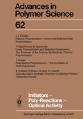 Cover: Initiators - Poly-Reactions - Optical Activity - Springer