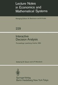 Cover: Interactive Decision Analysis - Springer