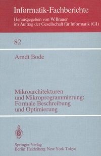 Abbildung von: Mikroarchitekturen und Mikroprogrammierung: Formale Beschreibung und Optimierung - Springer