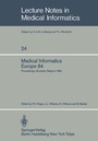 Cover: Medical Informatics Europe 84 - Springer