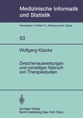 Cover: Zwischenauswertungen und vorzeitiger Abbruch von Therapiestudien - Springer