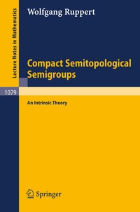 Abbildung von: Compact Semitopological Semigroups - Springer
