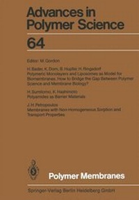 Enlarge image Cover: Polymer Membranes - Springer
