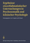 Cover: Ergebnisse einzelfallstatistischer Untersuchungen in Psychosomatik und klinischer Psychologie - Springer