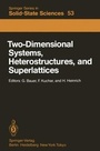 Cover: Two-Dimensional Systems, Heterostructures, and Superlattices - Springer