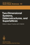 Cover: Two-Dimensional Systems, Heterostructures, and Superlattices - Springer