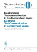 Cover: Elektronische Textkommunikation in Deutschland und Japan / Electronic Text Communication in Germany and Japan - Springer