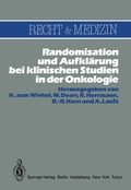 Cover: Randomisation und Aufkl&auml;rung bei klinischen Studien in der Onkologie - Springer