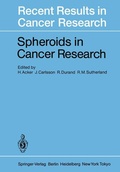 Cover: Spheroids in Cancer Research - Springer