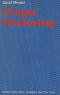 Cover: Proper Doctoring - Springer