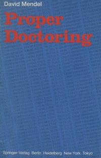 Enlarge image Cover: Proper Doctoring - Springer