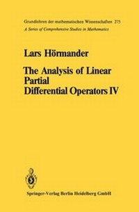 Enlarge image Cover: The Analysis of Linear Partial Differential Operators IV - Springer