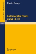 Cover: Automorphic Forms on GL (3,TR) - Springer