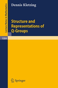 Abbildung von: Structure and Representations of Q-Groups - Springer