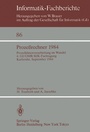 Cover: Prozeßrechner 1984 - Springer